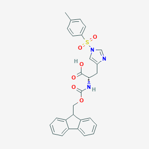 molecular formula C28H25N3O6S B038236 Fmoc-His(Tos)-OH CAS No. 112380-10-6