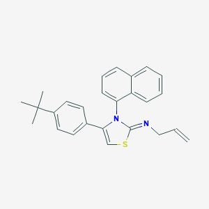 molecular formula C26H26N2S B382361 N-allyl-N-(4-(4-tert-butylphenyl)-3-(1-naphthyl)-1,3-thiazol-2(3H)-ylidene)amine 