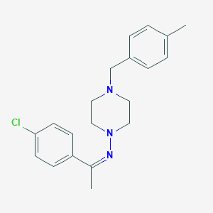 molecular formula C20H24ClN3 B382384 N-[(1Z)-1-(4-chlorophenyl)ethylidene]-4-(4-methylbenzyl)piperazin-1-amine CAS No. 306989-09-3