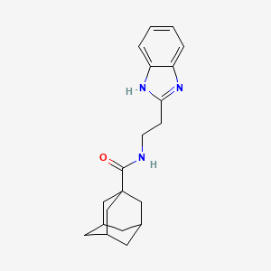 molecular formula C20H25N3O B3823854 adamantanyl-N-(2-benzimidazol-2-ylethyl)carboxamide 