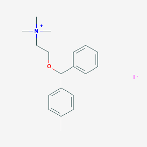 N,N,N-Trimethyl-2-[(4-methylphenyl)(phenyl)methoxy]ethanaminium iodide