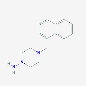 molecular formula C15H19N3 B382393 4-(Naphthalen-1-ylmethyl)piperazin-1-amine CAS No. 39139-57-6