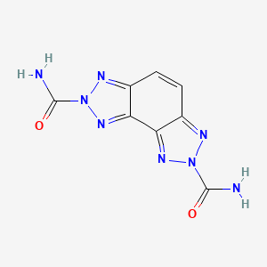 molecular formula C8H6N8O2 B3823945 Triazolo[4,5-e]benzotriazole-2,7-dicarboxamide 