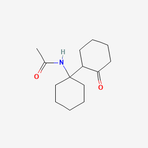 molecular formula C14H23NO2 B3823971 N-[1-(2-oxocyclohexyl)cyclohexyl]acetamide CAS No. 91875-73-9