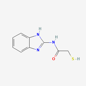 molecular formula C9H9N3OS B3824219 N-(1H-Benzo[D]imidazol-2-YL)-2-mercaptoacetamide 