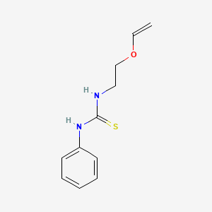 molecular formula C11H14N2OS B3824294 Thiourea, N-(2-(ethenyloxy)ethyl)-N'-phenyl- CAS No. 82520-91-0