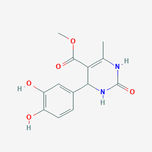 molecular formula C13H14N2O5 B3824421 methyl 4-(3,4-dihydroxyphenyl)-6-methyl-2-oxo-3,4-dihydro-1H-pyrimidine-5-carboxylate 