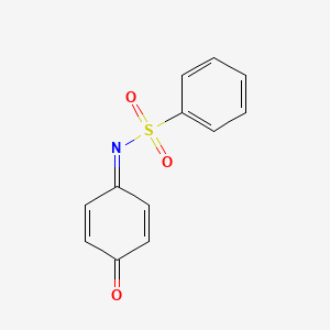 molecular formula C12H9NO3S B3824555 n-(4-Oxocyclohexa-2,5-dien-1-ylidene)benzenesulfonamide CAS No. 4056-56-8