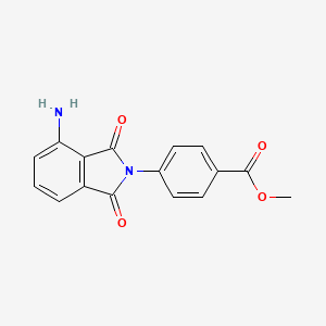 molecular formula C16H12N2O4 B3824648 methyl 4-(4-amino-1,3-dioxoisoindol-2-yl)benzoate 
