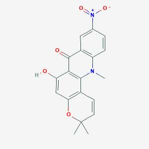 molecular formula C19H16N2O5 B038248 9-Nitronoracronycine CAS No. 121112-48-9