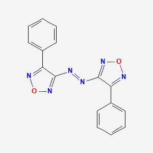 molecular formula C16H10N6O2 B3825187 Bis(4-phenyl-1,2,5-oxadiazol-3-yl)diazene 