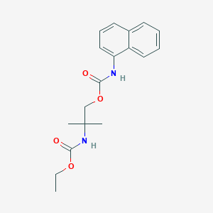 molecular formula C18H22N2O4 B3825313 ethyl N-[2-methyl-1-(naphthalen-1-ylcarbamoyloxy)propan-2-yl]carbamate 