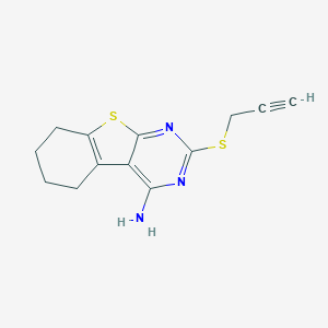 2-(Prop-2-ynylsulfanyl)-5,6,7,8-tetrahydro[1]benzothieno[2,3-d]pyrimidin-4-amine