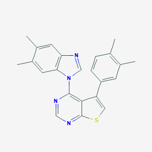 4-(5,6-dimethyl-1H-benzimidazol-1-yl)-5-(3,4-dimethylphenyl)thieno[2,3-d]pyrimidine