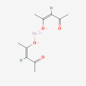 molecular formula Be(C5H7O2)2<br>C10H14BeO4 B3825579 Beryllium 2,4-pentanedionate 