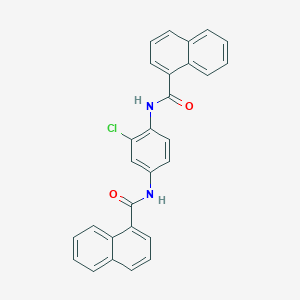 molecular formula C28H19ClN2O2 B3825697 N-[3-chloro-4-(naphthalene-1-carbonylamino)phenyl]naphthalene-1-carboxamide 