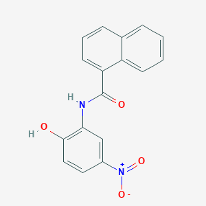 molecular formula C17H12N2O4 B3825715 N-(2-hydroxy-5-nitrophenyl)naphthalene-1-carboxamide 