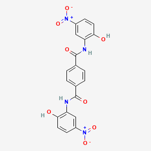 molecular formula C20H14N4O8 B3825736 N1,N4-BIS(2-HYDROXY-5-NITROPHENYL)BENZENE-1,4-DICARBOXAMIDE CAS No. 6957-83-1