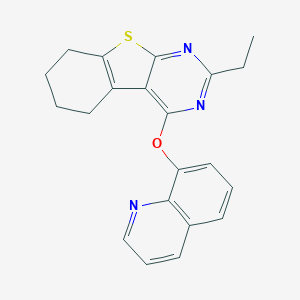 2-Ethyl-4-(quinolin-8-yloxy)-5,6,7,8-tetrahydro[1]benzothieno[2,3-d]pyrimidine