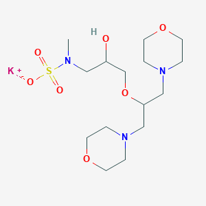 molecular formula C15H30KN3O7S B3825877 potassium;N-[3-(1,3-dimorpholin-4-ylpropan-2-yloxy)-2-hydroxypropyl]-N-methylsulfamate 