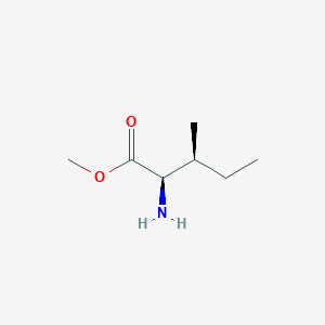 molecular formula C7H15NO2 B038259 D-ALL-ISOLEUCINE-METHYL ESTER HCL CAS No. 118878-53-8