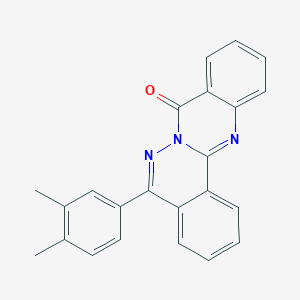 molecular formula C23H17N3O B382595 5-(3,4-dimethylphenyl)-8H-phthalazino[1,2-b]quinazolin-8-one CAS No. 379242-03-2