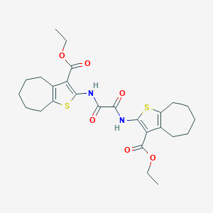ethyl 2-{[{[3-(ethoxycarbonyl)-5,6,7,8-tetrahydro-4H-cyclohepta[b]thien-2-yl]amino}(oxo)acetyl]amino}-5,6,7,8-tetrahydro-4H-cyclohepta[b]thiophene-3-carboxylate