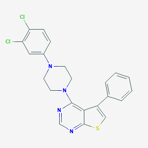 4-[4-(3,4-Dichlorophenyl)piperazin-1-yl]-5-phenylthieno[2,3-d]pyrimidine