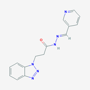 3-(1H-1,2,3-benzotriazol-1-yl)-N'-(3-pyridinylmethylene)propanohydrazide