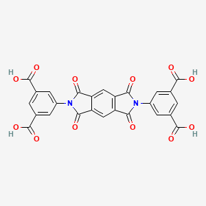 molecular formula C26H12N2O12 B3826424 5-[6-(3,5-DICARBOXYPHENYL)-1,3,5,7-TETRAOXOPYRROLO[3,4-F]ISOINDOL-2-YL]BENZENE-1,3-DICARBOXYLIC ACID 