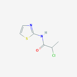 molecular formula C6H7ClN2OS B038265 2-chloro-N-(1,3-thiazol-2-yl)propanamide CAS No. 116200-98-7
