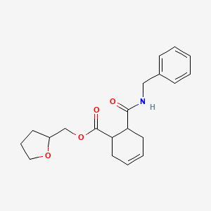 molecular formula C20H25NO4 B3826567 tetrahydro-2-furanylmethyl 6-[(benzylamino)carbonyl]-3-cyclohexene-1-carboxylate 