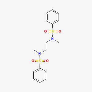 molecular formula C16H20N2O4S2 B3826640 N-[2-[benzenesulfonyl(methyl)amino]ethyl]-N-methylbenzenesulfonamide CAS No. 60395-33-7