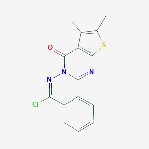 molecular formula C15H10ClN3OS B382668 5-Chloro-8,9-dimethyl-10-thia-6,6a,11-triaza-cyclopenta[b]phenanthren-7-one CAS No. 315676-39-2