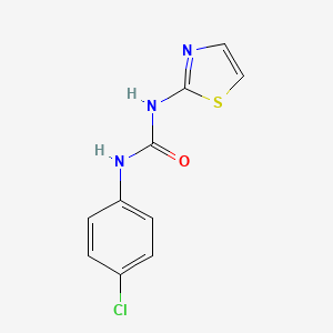 molecular formula C10H8ClN3OS B3826714 1-(4-Chloro-phenyl)-3-thiazol-2-yl-urea CAS No. 69123-55-3