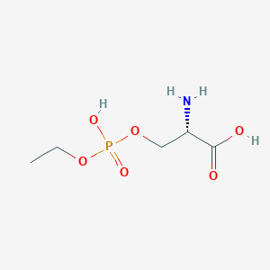 molecular formula C5H12NO6P B038271 O-Phosphoserine-P-ethyl ester CAS No. 121071-26-9