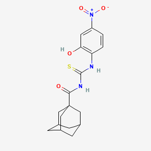 molecular formula C18H21N3O4S B3827166 N-(1-ADAMANTYLCARBONYL)-N'-(2-HYDROXY-4-NITROPHENYL)THIOUREA 