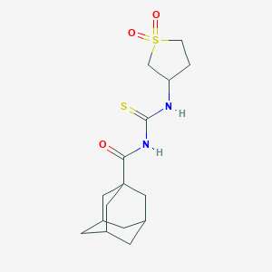 molecular formula C16H24N2O3S2 B382747 N-(1-adamantylcarbonyl)-N'-(1,1-dioxidotetrahydro-3-thienyl)thiourea CAS No. 380343-27-1