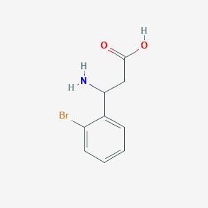 molecular formula C9H10BrNO2 B038276 3-Amino-3-(2-bromophenyl)propanoic acid CAS No. 117391-48-7