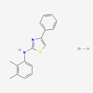 molecular formula C17H17BrN2S B3827601 N-(2,3-dimethylphenyl)-4-phenyl-1,3-thiazol-2-amine;hydrobromide 