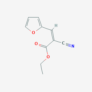 molecular formula C10H9NO3 B3827608 ethyl (2Z)-2-cyano-3-(2-furyl)acrylate 