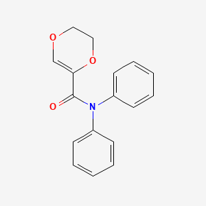 molecular formula C17H15NO3 B3827647 N,N-diphenyl-2,3-dihydro-1,4-dioxine-5-carboxamide 
