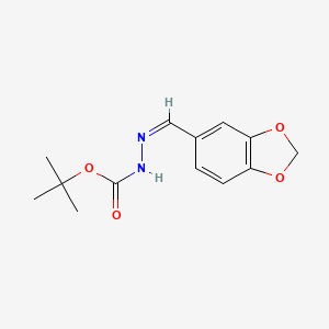 molecular formula C13H16N2O4 B3827699 N'-[(Z)-(2H-1,3-Benzodioxol-5-YL)methylidene](tert-butoxy)carbohydrazide 
