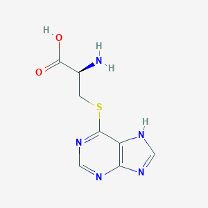 molecular formula C8H9N5O2S B038277 S-(6-Purinyl)cysteine CAS No. 125136-34-7