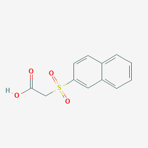 molecular formula C12H10O4S B3827783 2-(2-naphthylsulfonyl)acetic acid CAS No. 15295-72-4