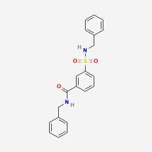 molecular formula C21H20N2O3S B3827817 N-Benzyl-3-benzylsulfamoyl-benzamide 