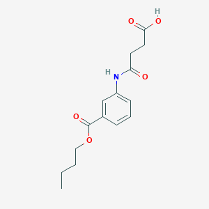 molecular formula C15H19NO5 B3827861 3-{[3-(BUTOXYCARBONYL)PHENYL]CARBAMOYL}PROPANOIC ACID 