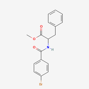 molecular formula C17H16BrNO3 B3827993 l-Phenylalanine, N-(4-bromobenzoyl)-, methyl ester 
