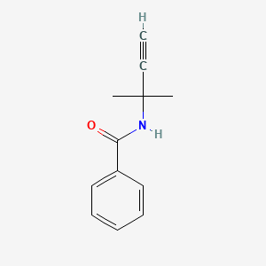 molecular formula C12H13NO B3828152 N-(1,1-Dimethyl-2-propynyl)benzamide CAS No. 33244-86-9