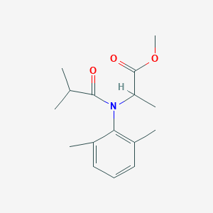 molecular formula C16H23NO3 B3828180 methyl 2-[2,6-dimethyl-N-(2-methylpropanoyl)anilino]propanoate 